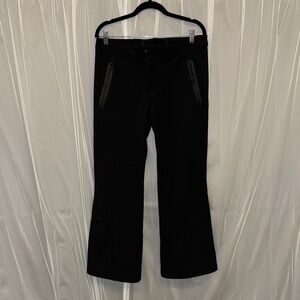 AFRC Boulder Gear Black Ski Pants Fleece Lined Women's Size 12 Regular Ankle Zip